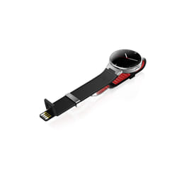 Alcatel OneTouch Watch 3,1 cm (1.22") TFT Numérique 240 x 204 pixels Noir, Acier inoxydable