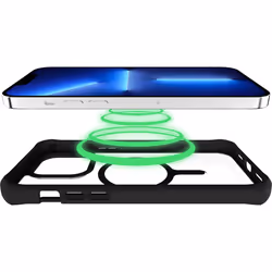 ITSKINS ITHYBSOLMAGIP14PBK coque de protection pour téléphones portables Noir, Transparent