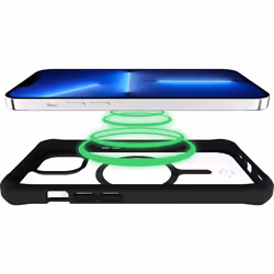 ITSKINS ITHYBRIDSOLMAGIP14BK coque de protection pour téléphones portables Noir, Transparent