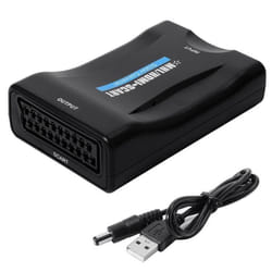 XCSOURCE Adaptateur Péritel MHL/HDMI vers Convertisseur AV CVBS Adaptateur de Signal CRT TV VHS VCR DVD Support NTSC PAL AH149