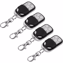 XCSOURCE 4pcs Télécommande Universel Clonage Portail Electrique Garage Ouvre-Porte Fob 433mhz Remplacement Porte Clé HS641