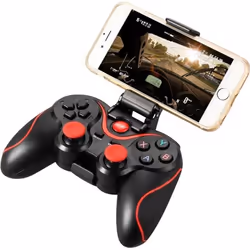 XCSOURCE Manette de Jeu Pavé Tactile sans Fil Bluetooth Noir avec Support de support Détenteur Réglable pour Androide Smartph ...