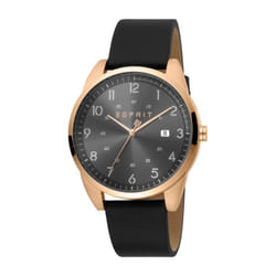 Montre Quartz Homme - ESPRIT - Cameo ES1G212L0045 - Noir - Cuir - 3 Atm - Analogique - Ronde - Classique
