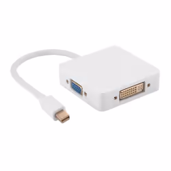 XCSOURCE Port daffichage Mini DP Thunderbolt vers HDMI / VGA DVI Convertisseur audio vidéo Adaptateur Blanc pour Mac Windows  ...