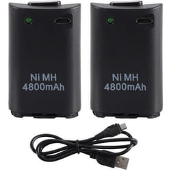 2x chargeur câble USB batterie rechargeable pour contrôleur XBOX 360 AC1745