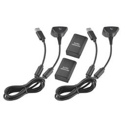 Batterie 2pcs avec câble de chargeur pour manette sans fil Xbox 360 AC1913