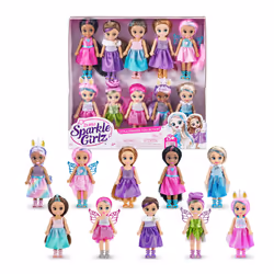 ZURU Sparkle Girlz Ensemble de 1 poupées Little Friends (les modèles peuvent varier), Mini poupée, Femelle, 3 an(s), Garçon/F ...