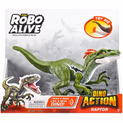 ZURU Robo Alive Dino Action Raptor, 3 an(s), Vert