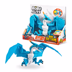 ZURU Robo Alive Dino Action Pterodactyl, 3 an(s), Cyan, Blanc