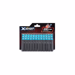 RECHARGE X-SHOT : Pack de 36 flèchettes en mousse JEU PLEIN AIR : Flèches en mousse compatibles avec les autres marques PISTO ...