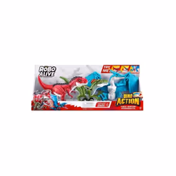 Zuru - Pack de Dinos Dino Action Mega Dinos 3 Pack - T-Rex, Vélociraptor et Ptérodactyle interactifs et rugissants