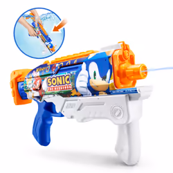 X-Shot Foudroyeur à eau Water Fast-Fill Skins Sonic The Hedgehog Hyperload, Pistolet à eau, Multicolore, 5 an(s)
