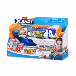X-Shot Foudroyeur à eau Water Fast-Fill Skins Sonic The Hedgehog Hyperload ZURU