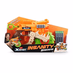 XSHOT Insanity HorrorFire Reaper X (8 fléchettes), Blaster jouet, 8 an(s), 420 g
