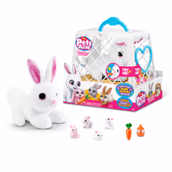 Pets Alive Mama Bunny Surprise, Peluche lapin, 3 an(s), Interactif, Sonore, AAA, Piles fournies