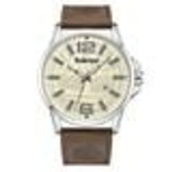 Montre homme en cuir - TIMBERLAND - Bernardston - Cadran clair - Blanc