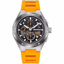 Montre Homme Timberland Quartz avec Bracelet en Silicone - TDWGQ2231202 - Etanche 3 Atm - Noir