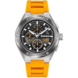 Montre Homme Timberland Quartz avec Bracelet en Silicone - TDWGQ2231202 - Etanche 3 Atm - Noir