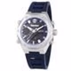 Montre - TIMBERLAND - Abbotville TDWGP2231403 - Quartz - Acier inoxydable - Bracelet en silicone bleu
