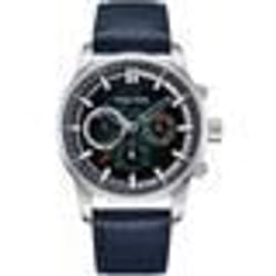 Montre Quartz Homme - POLICE - Greenlane PEWJF2227002 - Acier inoxydable - Cadran Bleu - Bracelet Cuir