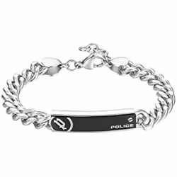 POLICE Universal II PEAGB0010801 Bracelet en argent pour homme One Size Acier inoxydable Pas de gemme