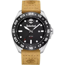 Montre - TIMBERLAND - Carrigan TDWGB0029401 - Quartz - Homme - Boîtier Acier inoxydable - Bracelet Cuir Marron