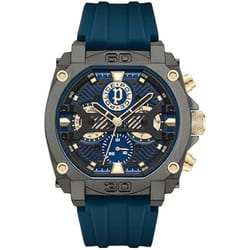 Montre - POLICE - Norwood PEWGQ0040001 - Bracelet silicone bleu - Boîtier acier inox - Étanche 50m