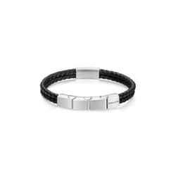 Bracelet - POLICE - Parallel - Cuir Marron - Stainless Steel - Homme