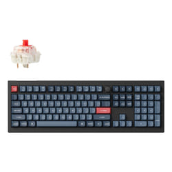 Keychron V6 MAX QMK VIA clavier Universel RF sans fil + Bluetooth Noir, Gris