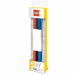 Euromic Lego Papèterie - Lot de 3 Stylos Gel, Garçon/Fille, Chine, 19 mm, 48 mm, 178 mm