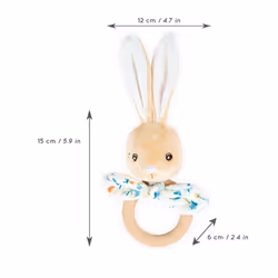Kaloo Fripons - Anneau de dentition lapin Justin - 12cm, Garçon/Fille
