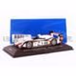 Voiture Miniature de Collection - IXO - AUDI R8 - Gagnant Le Mans 2004 - Blanc/Rouge/Noir - 1/43