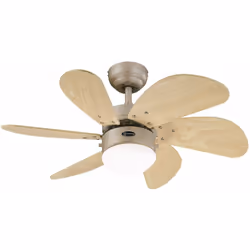 Dimensions et données techniques 220-240 V ~ 50 Hz Diamètre : 76 cm Couleur du boîtier : titane Couleur des pales : érable cl ...