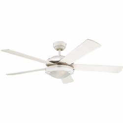 Dimensions et données techniques 220-240 V ~ 50 Hz Diamètre : 132 cm Couleur du boîtier : blanc Couleur des pales : blanc / h ...