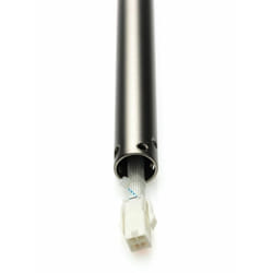 Tige de prolongation aluminium brossé pour ventilateur