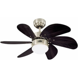 Ventilateur de plafond Turbo Swirl Chrome 76 cm