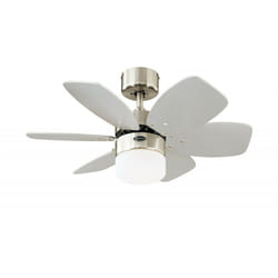Ventilateur de plafond Flora Royale Chrome avec lumière