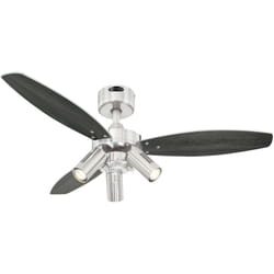 Westinghouse - Ventilateur de plafond Jet Plus (ø x h) 105 cm x 370 mm Couleur des pales: wengé, argent Couleur du boîtier (détails): nickel (bross