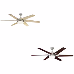 Dimensions et données techniques 220-240 V ~ 50 Hz Diamètre : 152 cm Couleur du boîtier : nickel brossé Couleur des pales : é ...