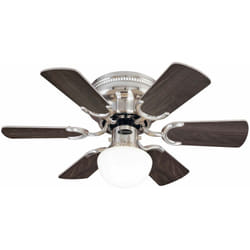 Ventilateur de plafond Petite Nickel avec lumière