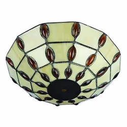 Westinghouse Tiffany Abat-jour Verre blanc - 8703540