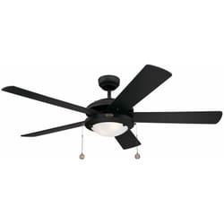 Westinghouse - Ventilateur de plafond Comet Noir avec éclairage