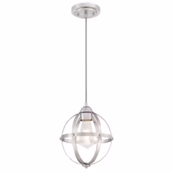Westinghouse Stella Mira, Support de fixation, Acier brossé, Gris, CE, Reach, RoHs, 1 ampoule(s), E27