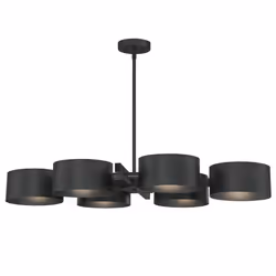 Westinghouse Zaro, Support de fixation, Noir, Noir, CE, Reach, RoHs, 6 ampoule(s), E27