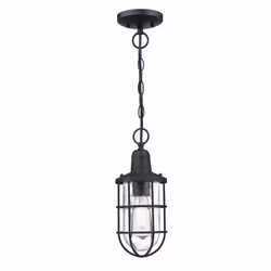 Westinghouse Crestview, Éclairage de plafond extérieur, Noir, IP44, Façade, Patio, Support flexible, Vintage