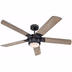 Dimensions et données techniques 220-240 V ~ 50 Hz Diamètre : 132 cm Couleur du boîtier : fer Couleur des pales : chêne rusti ...