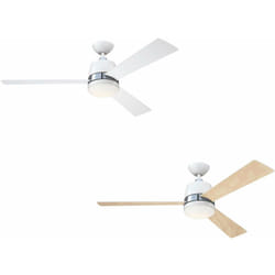 Ventilateur de plafond Tristan Blanc avec éclairage