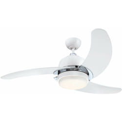 Ventilateur de plafond Simone Blanc 122 cm avec led