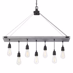 Westinghouse Elway, Support flexible, Métallique, Antique Ash and Matte Brushed Gun Metal, Rectangulaire, Salle à manger, Cui ...