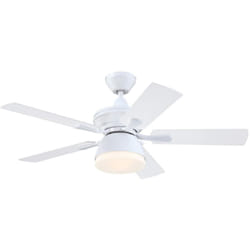 Ventilateur de plafond extérieur Nevada Blanc avec lumière